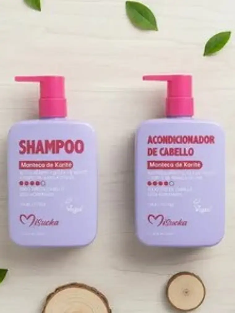 PACK SHAMPOO Y ACONDICIONADOR MANTECA DE KARITE MISUCKA 4