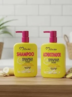 PACK SHAMPOO Y ACONDICIONADOR BANANA Y JENGIBRE MISUCKA
