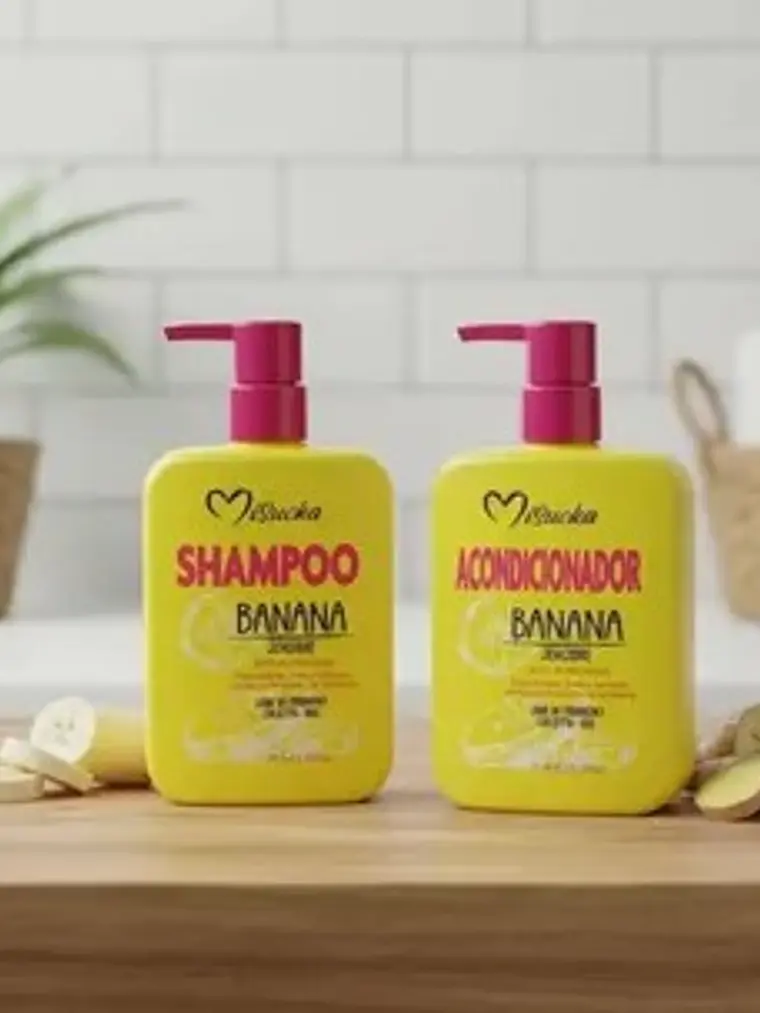 PACK SHAMPOO Y ACONDICIONADOR BANANA Y JENGIBRE MISUCKA 1