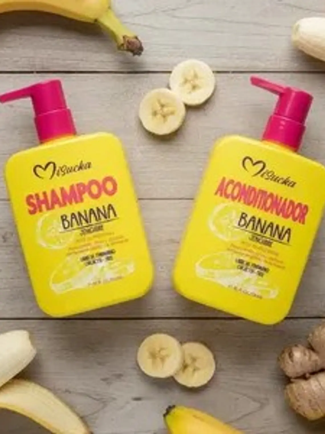 PACK SHAMPOO Y ACONDICIONADOR BANANA Y JENGIBRE MISUCKA 3