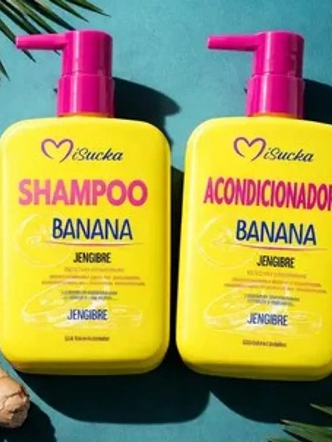 PACK SHAMPOO Y ACONDICIONADOR BANANA Y JENGIBRE MISUCKA 4