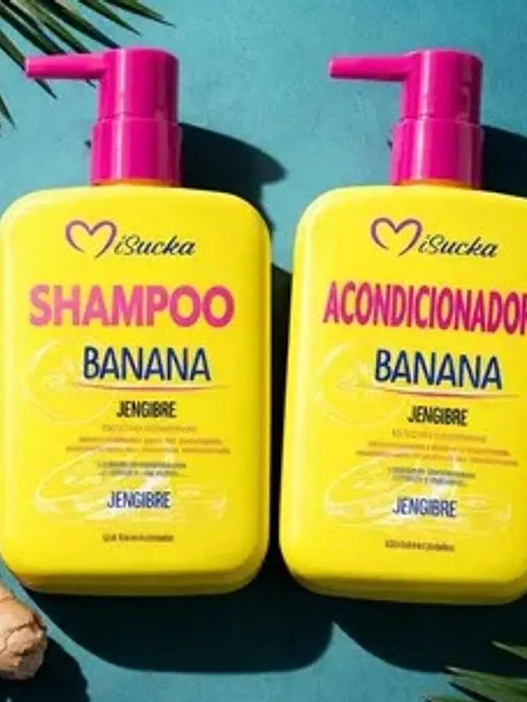 PACK SHAMPOO Y ACONDICIONADOR BANANA Y JENGIBRE MISUCKA 4