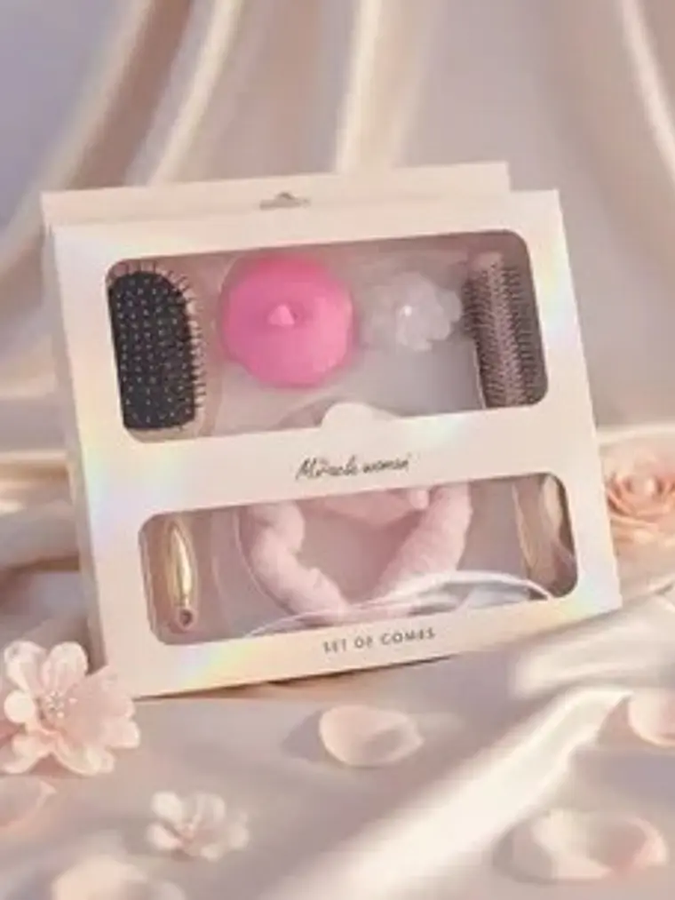 SET DE BELLEZA CAPILAR MIRACLE WOMEN (CEPILLOS+ACC.002) 1