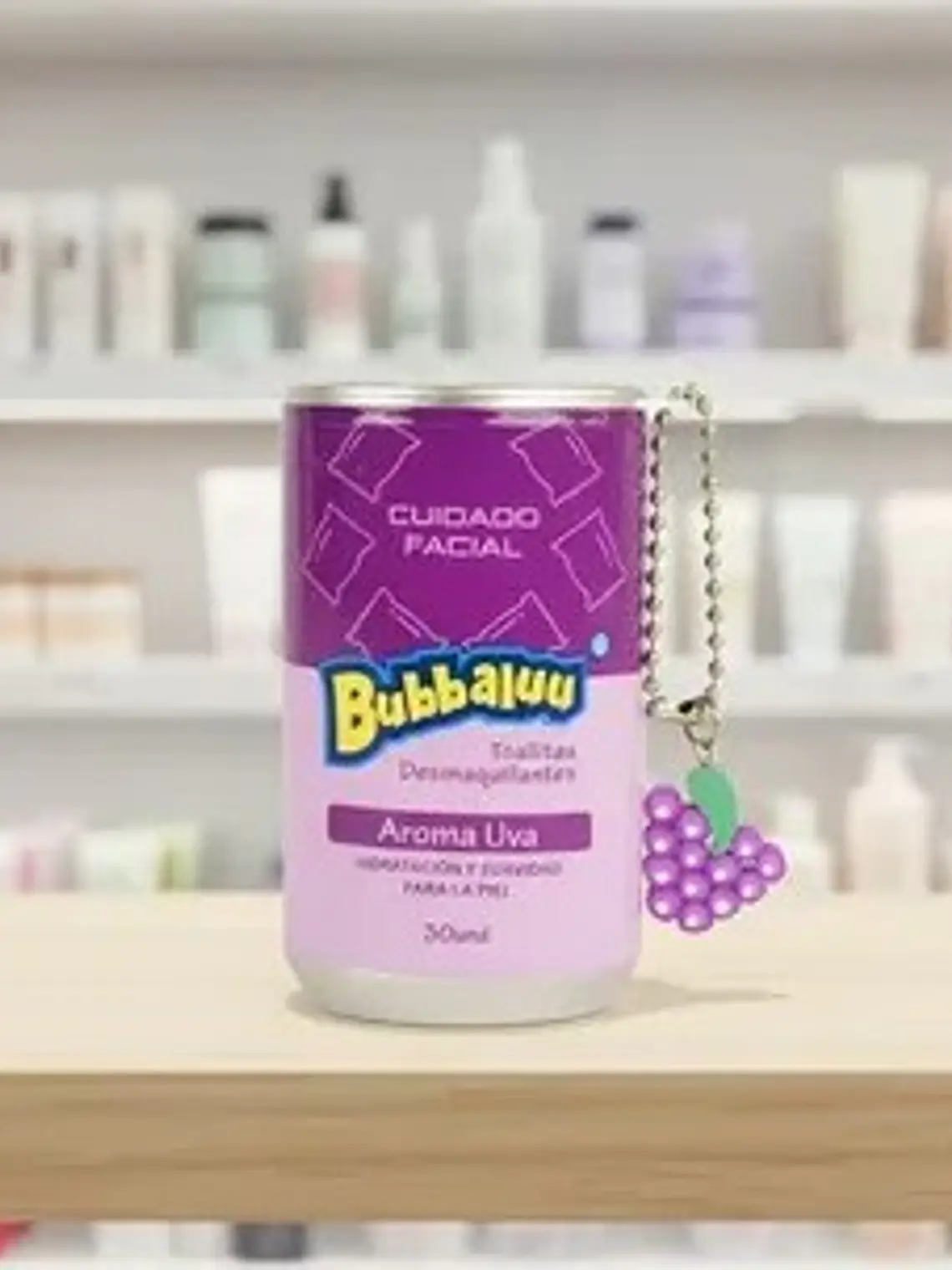 TOALLAS DESMAQUILLANTES AROMA UVA BUBBALUU 30UN. 3