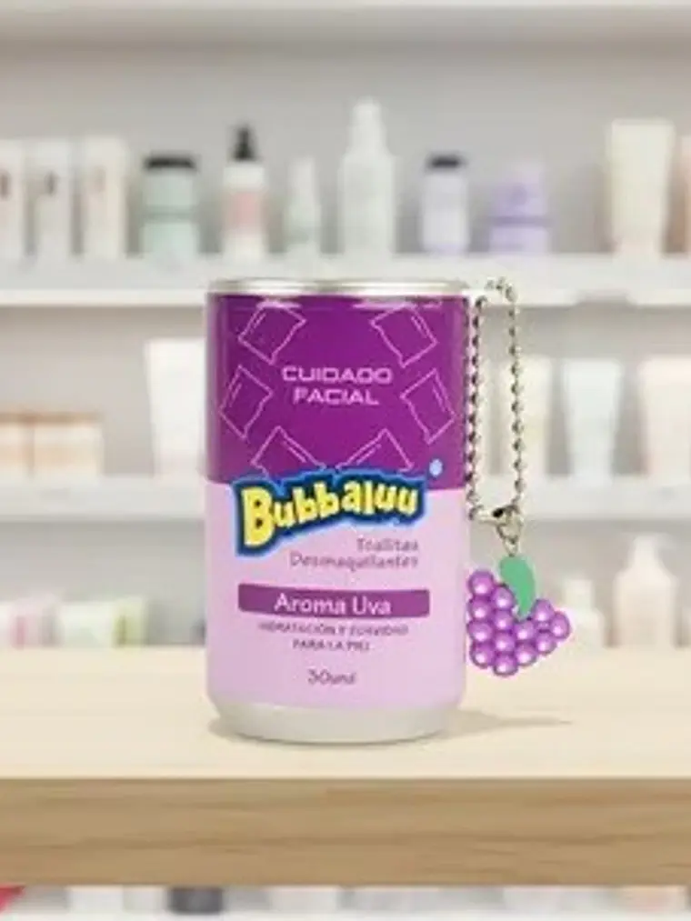 TOALLAS DESMAQUILLANTES AROMA UVA BUBBALUU 30UN. 3