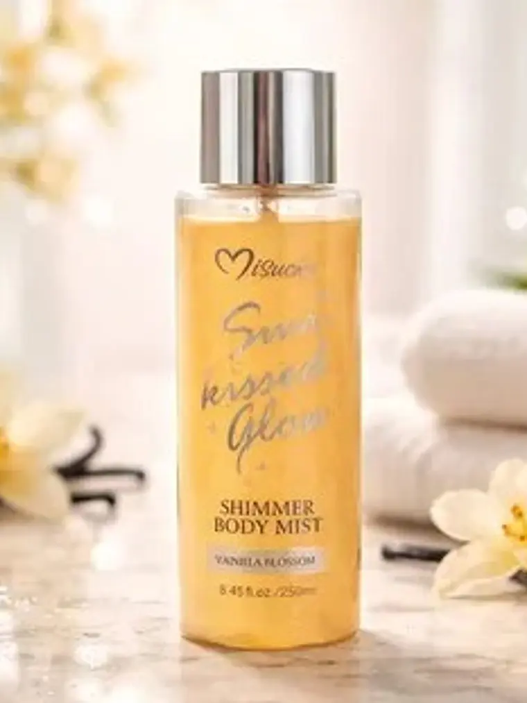 BRUMA CORPORAL CON BRILLOS VANILLA BLOSSOM 250ml MISUCKA 2