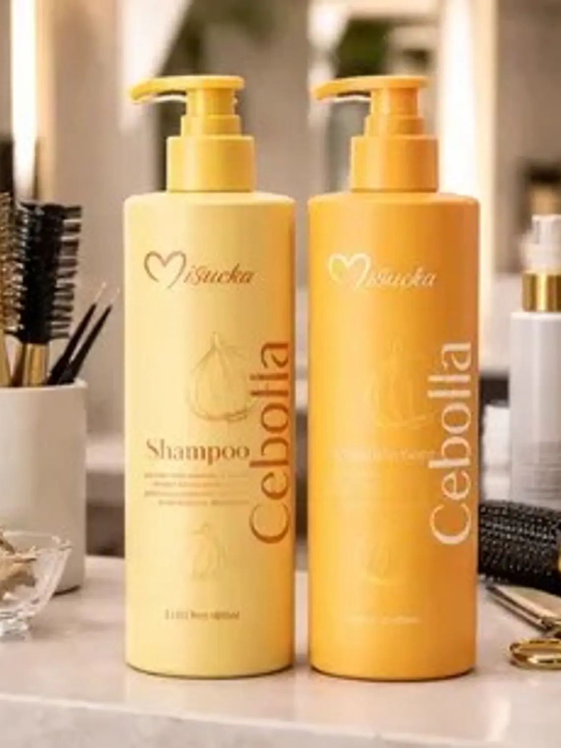 PACK SHAMPOO Y ACONDICIONADOR CEBOLLA 400ML. MISUCKA 1