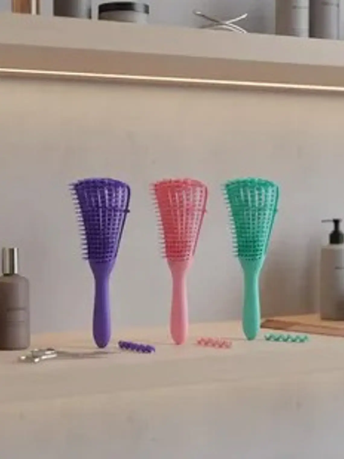 CEPILLO FLEXIBLE DESENREDANTE ROSA 2
