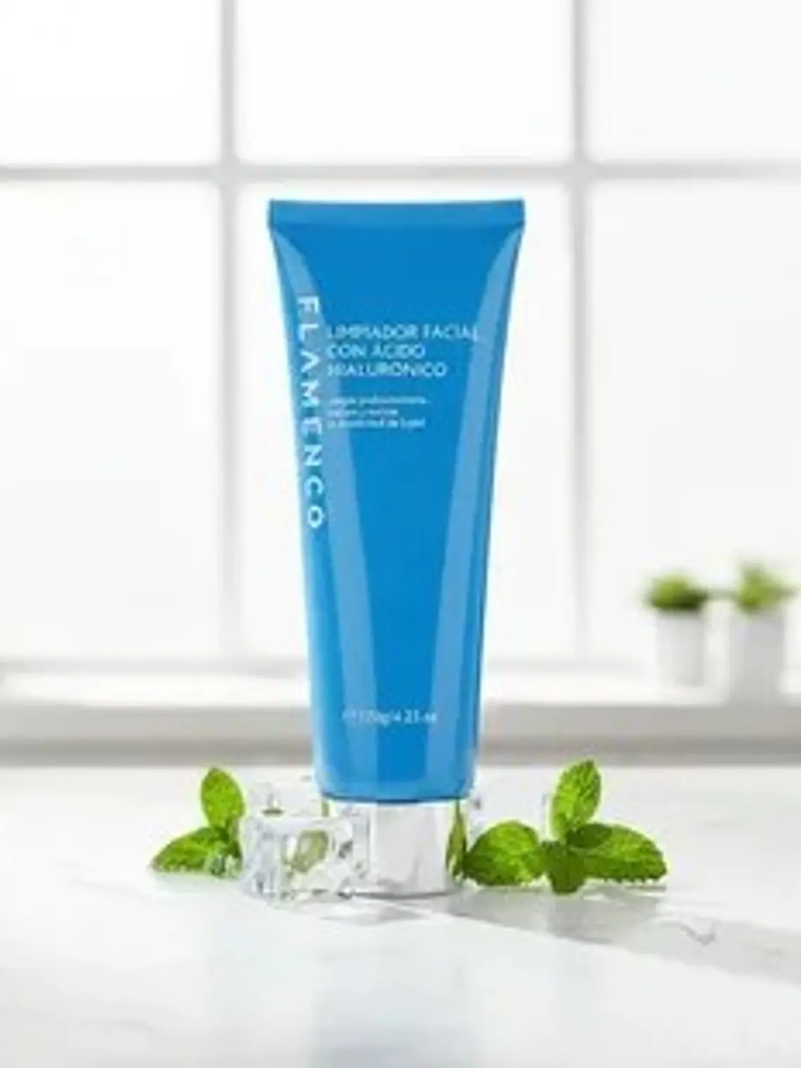 LIMPIADOR FACIAL CON ACIDO HIALURONICO 120G FLAMENCO 2