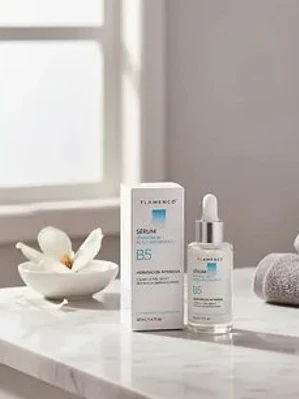 SÉRUM FACIAL CON VITAMINA B5 + ÁCIDO HIALURÓNICO 40ML FLAMENCO
