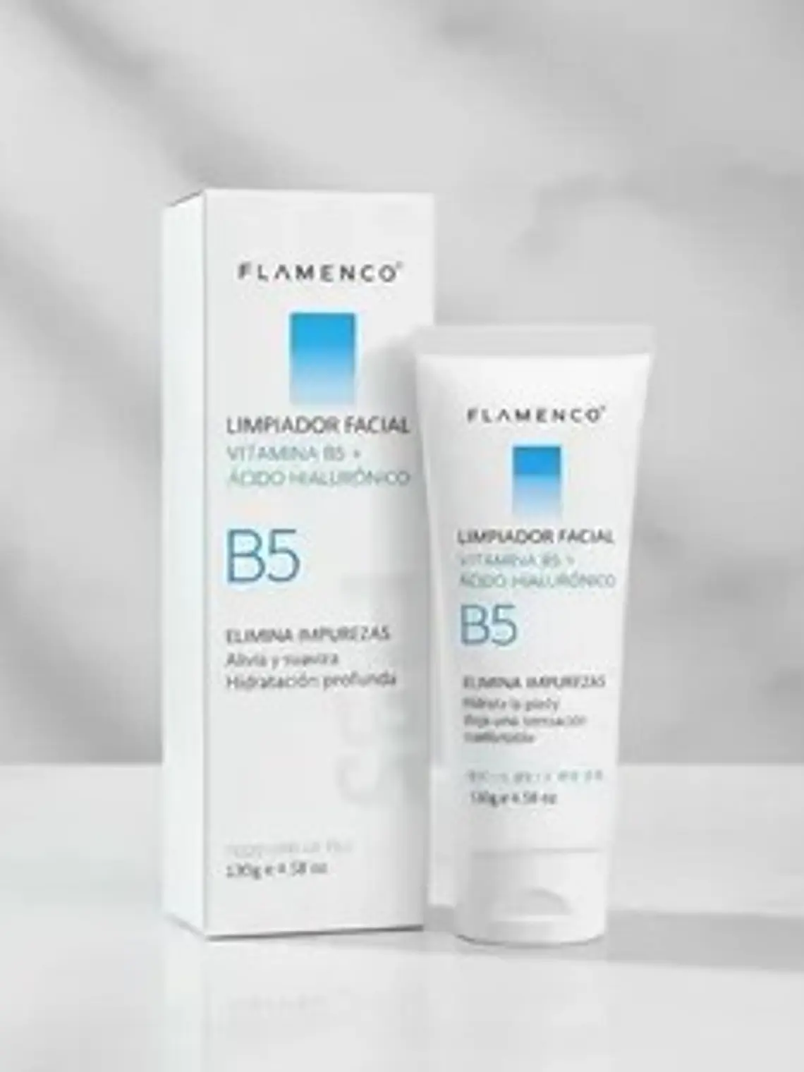 LIMPIADOR FACIAL CON VITAMINA B5+ÁCIDO HIALURÓNICO 130G FLAMENCO 5