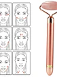 SET RODILLO MASAJEADOR FACIAL VIBRACION + GUA SHA  - Miniatura 4