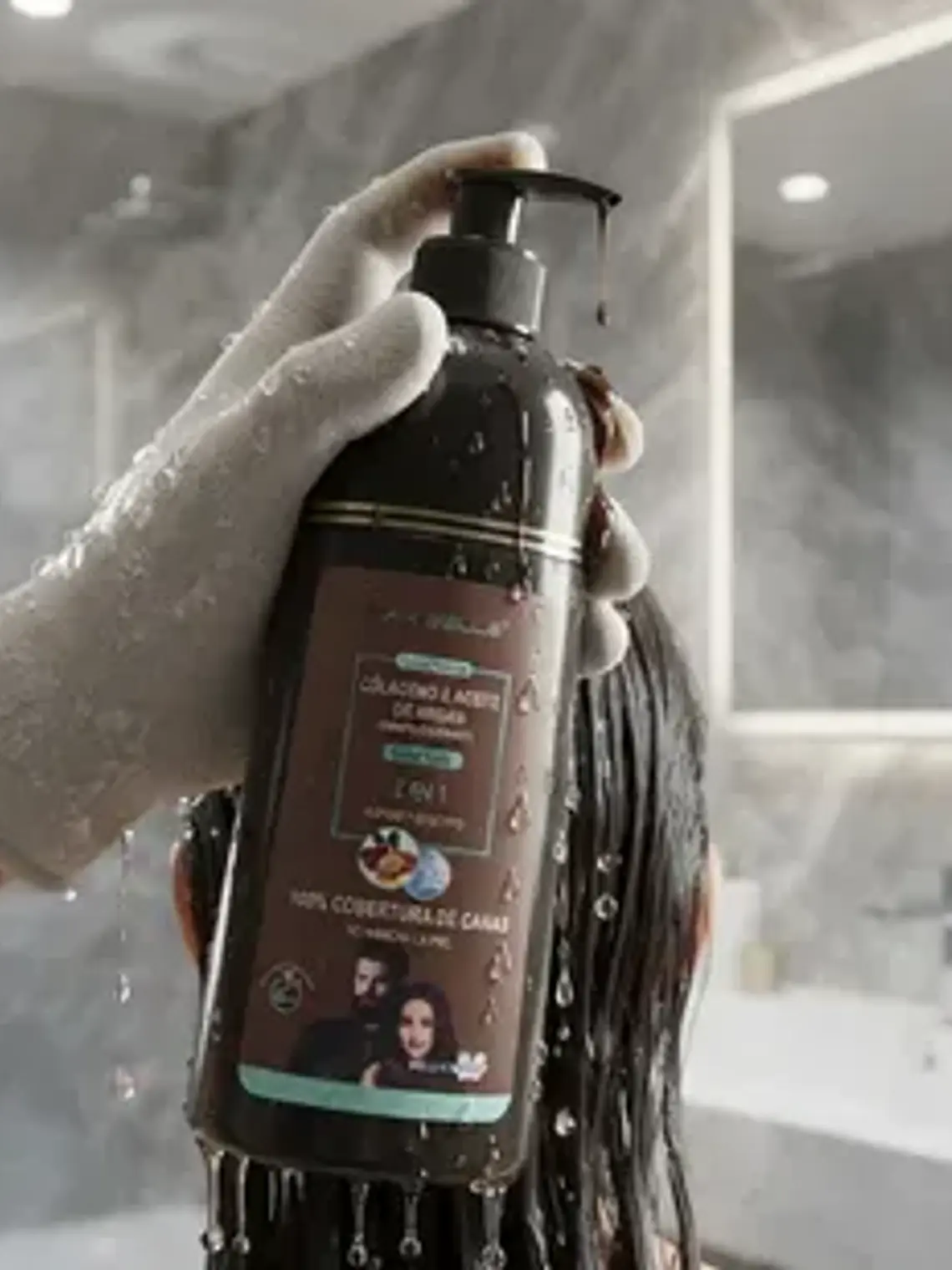 SHAMPOO COLORANTE 2 EN 1 COLOR CAFÉ 400ML MAX BELLE 2