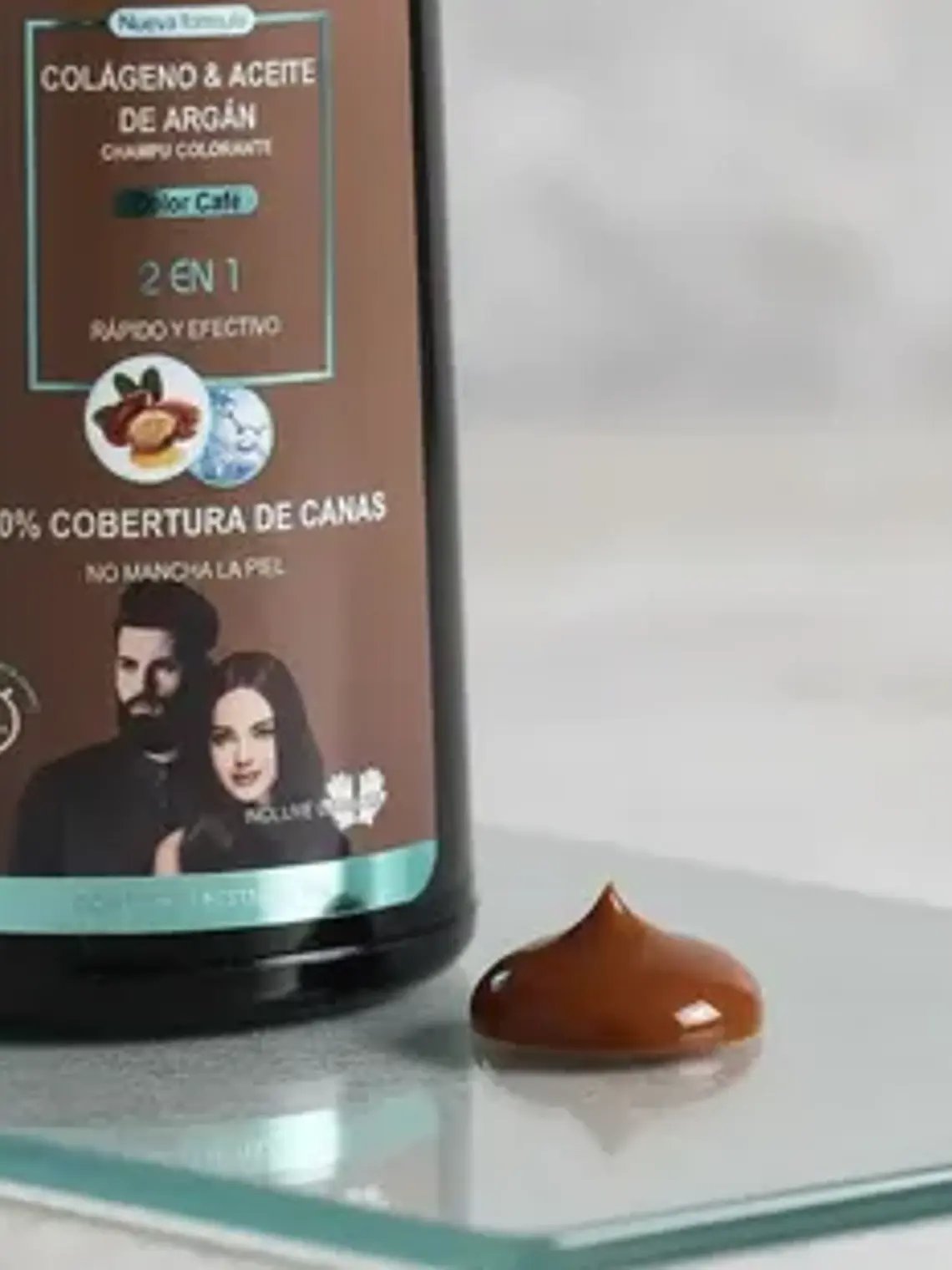 SHAMPOO COLORANTE 2 EN 1 COLOR CAFÉ 400ML MAX BELLE 6