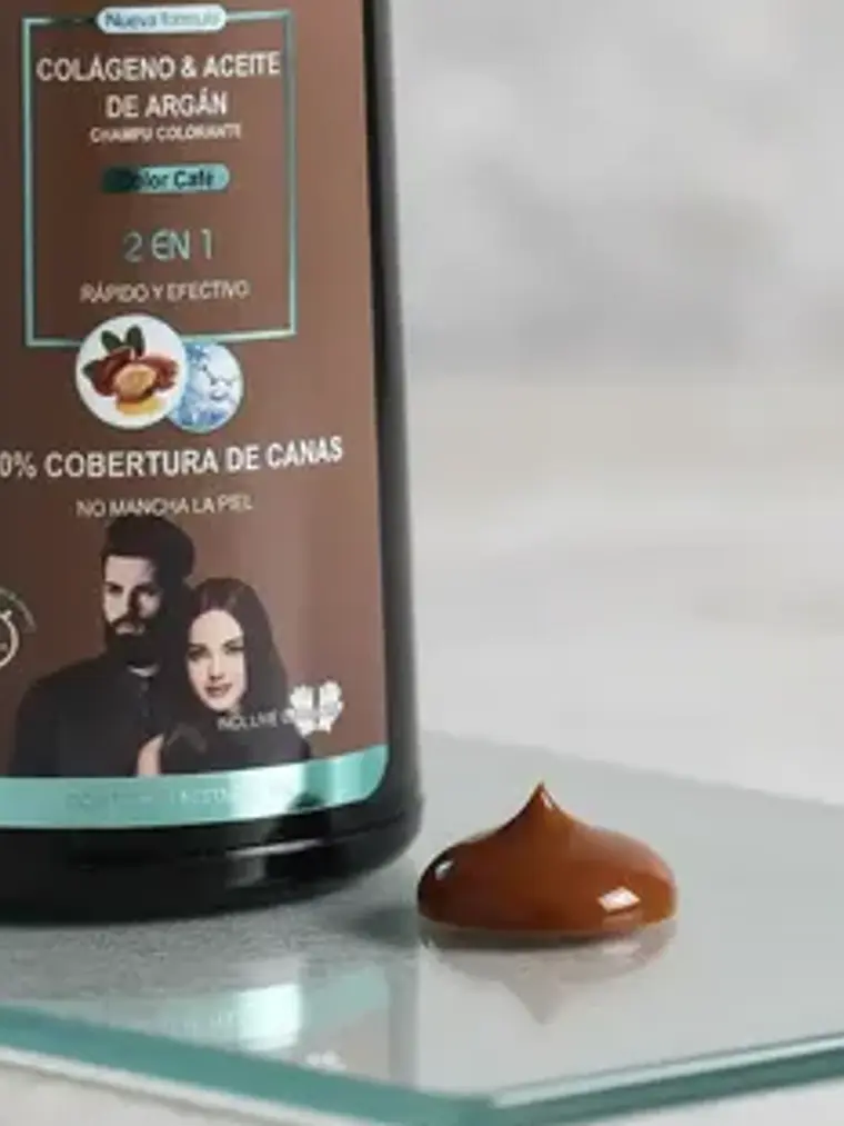 SHAMPOO COLORANTE 2 EN 1 COLOR CAFÉ 400ML MAX BELLE 6