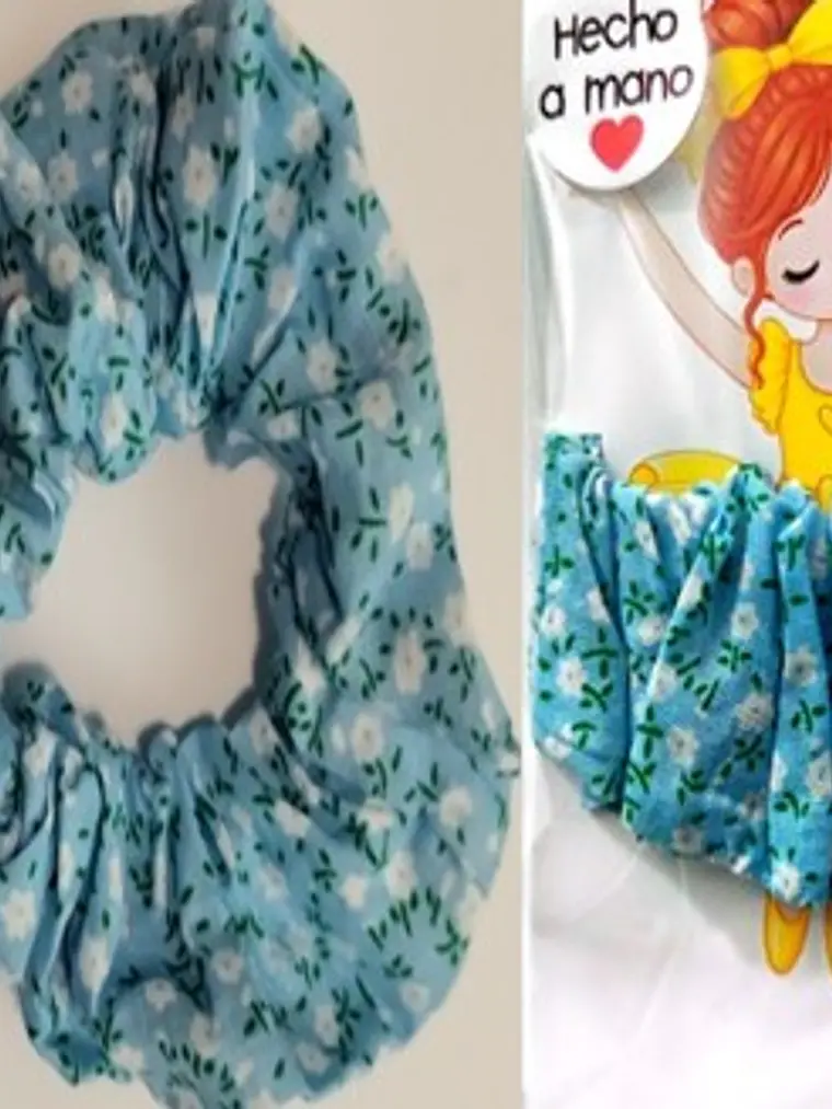 SCRUNCHIE DE TELA PARA EL CABELLO (VARIOS DISEÑOS) 5