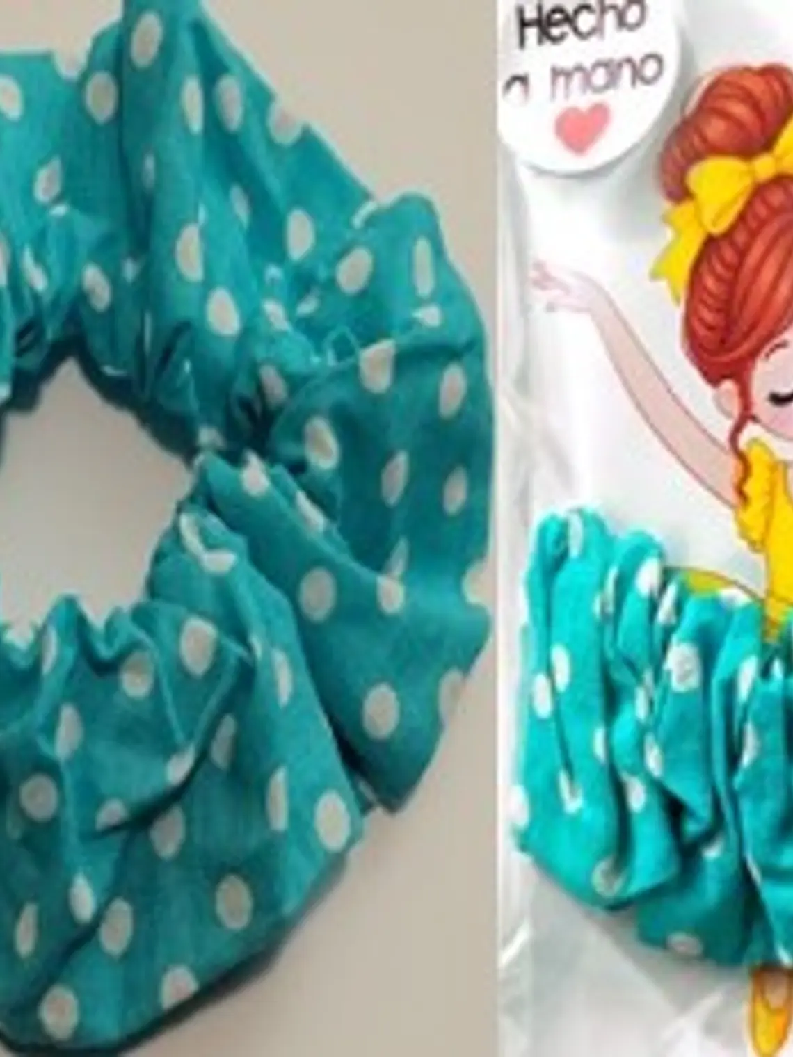 SCRUNCHIE DE TELA PARA EL CABELLO (VARIOS DISEÑOS) 8