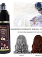 SHAMPOO COLORANTE 3 EN 1 COLOR BURGUNDY RED DISAAR 400ML - Miniatura 4