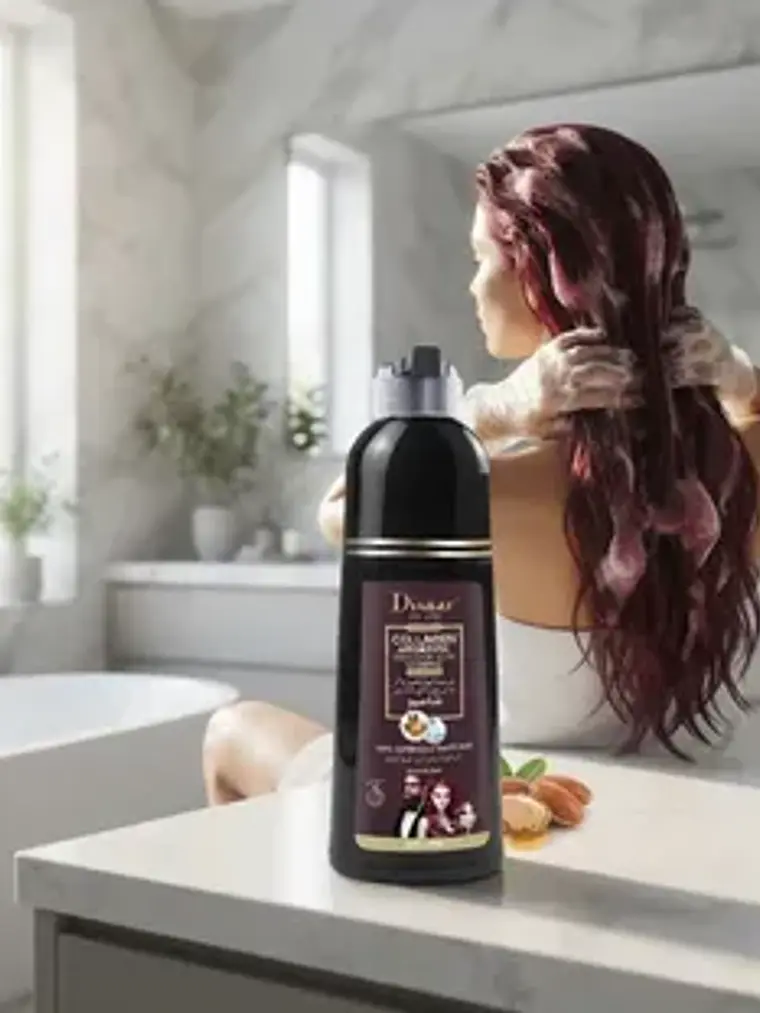 SHAMPOO COLORANTE 3 EN 1 COLOR BURGUNDY RED DISAAR 400ML 5