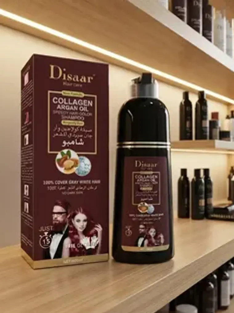 SHAMPOO COLORANTE 3 EN 1 COLOR BURGUNDY RED DISAAR 400ML 7