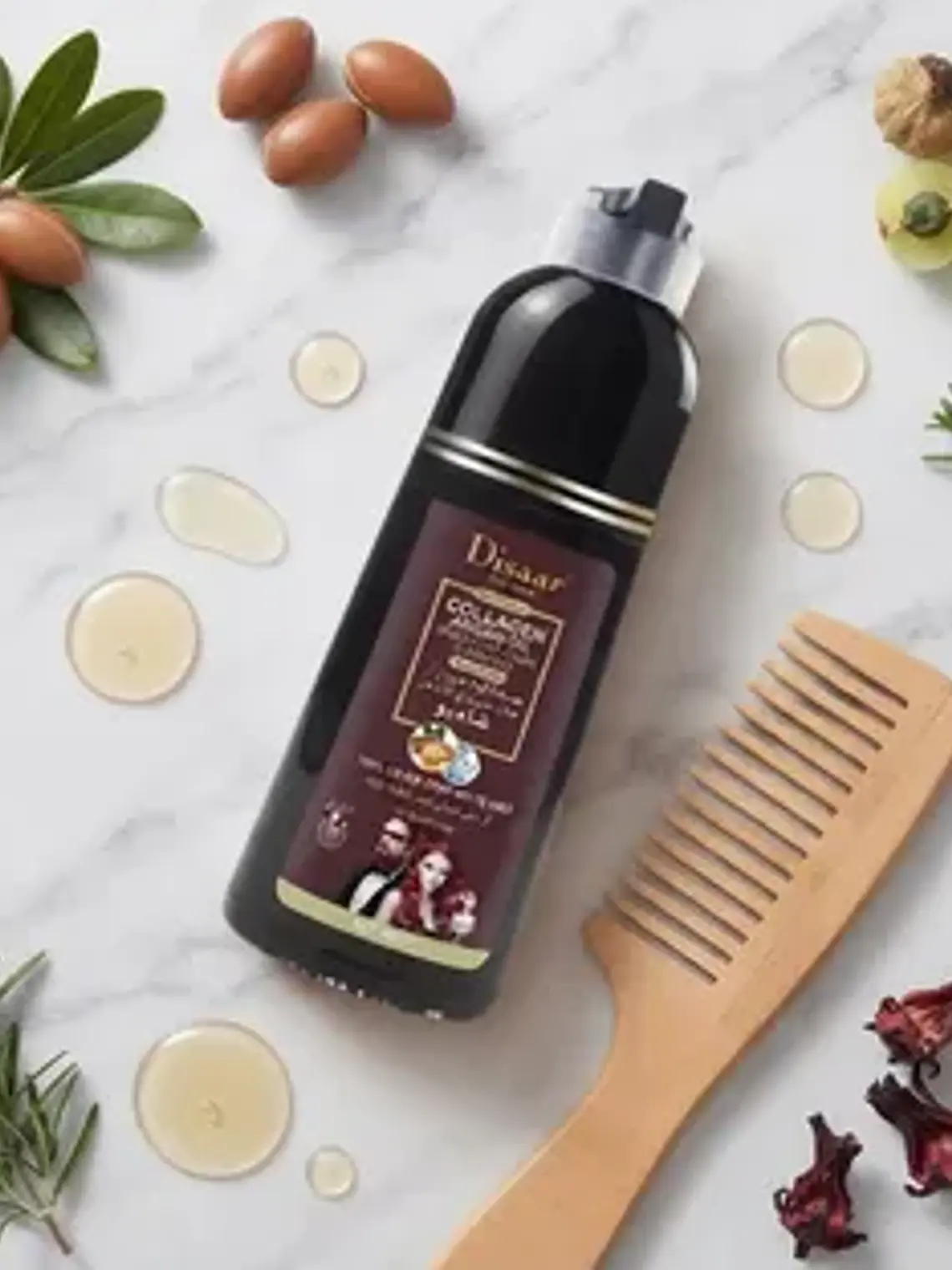 SHAMPOO COLORANTE 3 EN 1 COLOR BURGUNDY RED DISAAR 400ML 8
