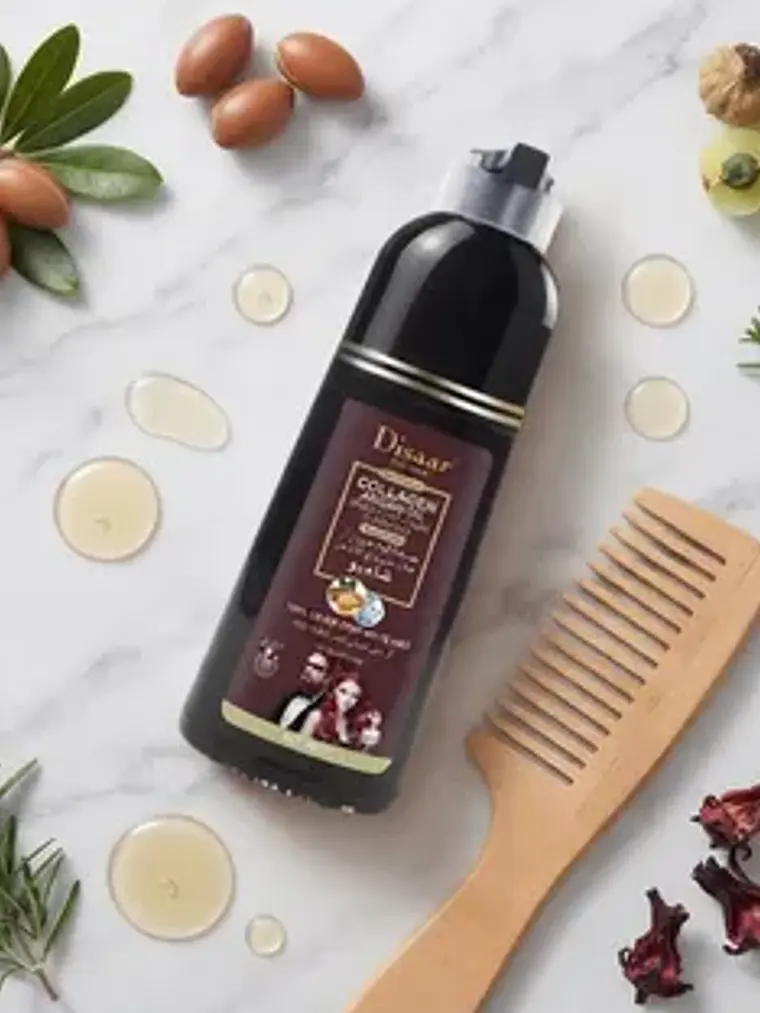 SHAMPOO COLORANTE 3 EN 1 COLOR BURGUNDY RED DISAAR 400ML 8