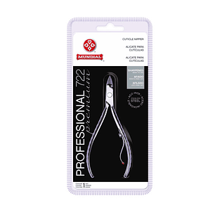 Alicate de Cutículas Mundial 722-PR Professional Aço Inox