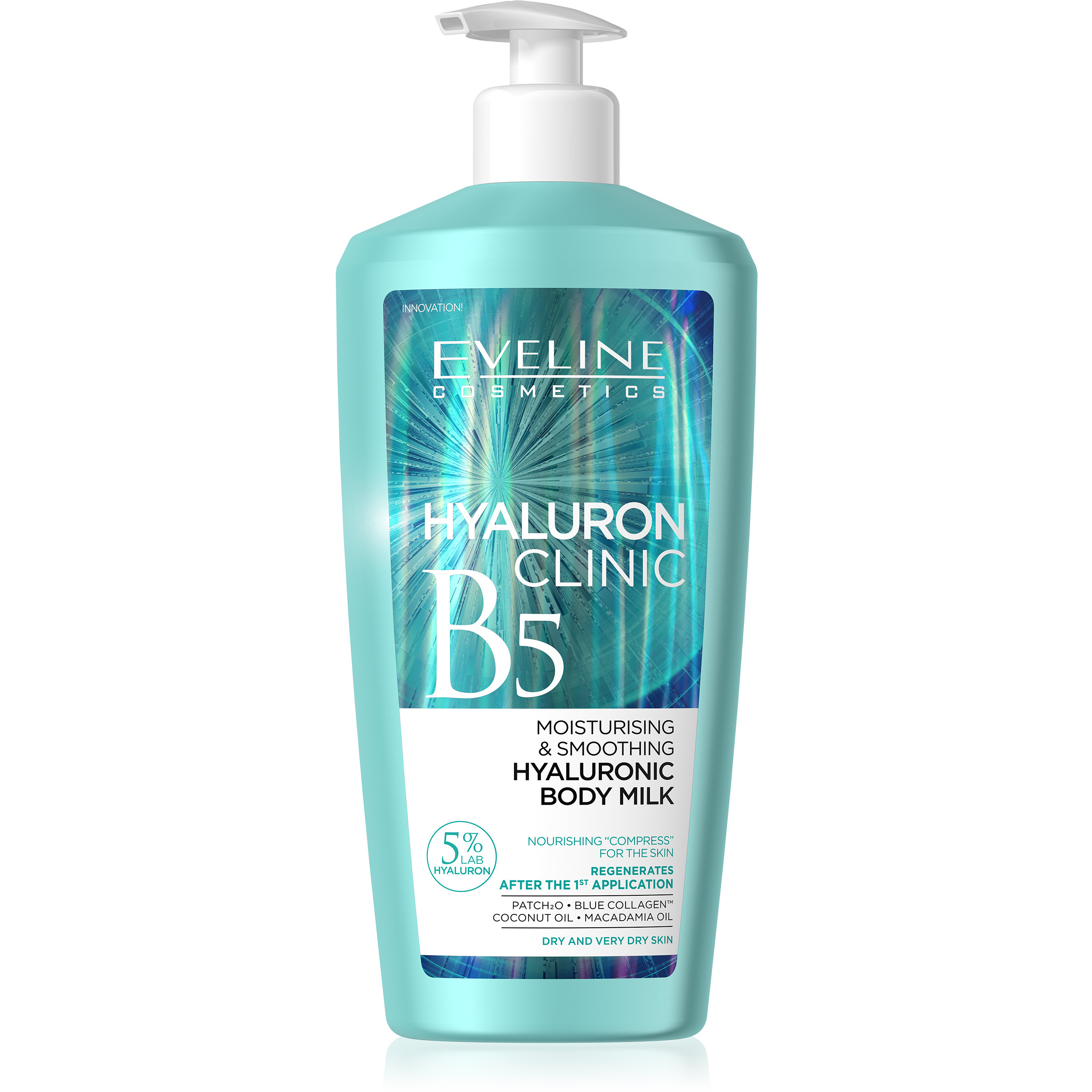HYALURON CLINIC B5 Moisturising & Smoothing Hyaluronic Body Milk 350ml 1
