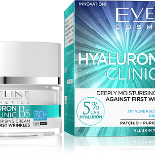 HYALURON CLINIC B5 Deeply Moisturising Cream Against First Wrinkles 30+ Day Night 50ml