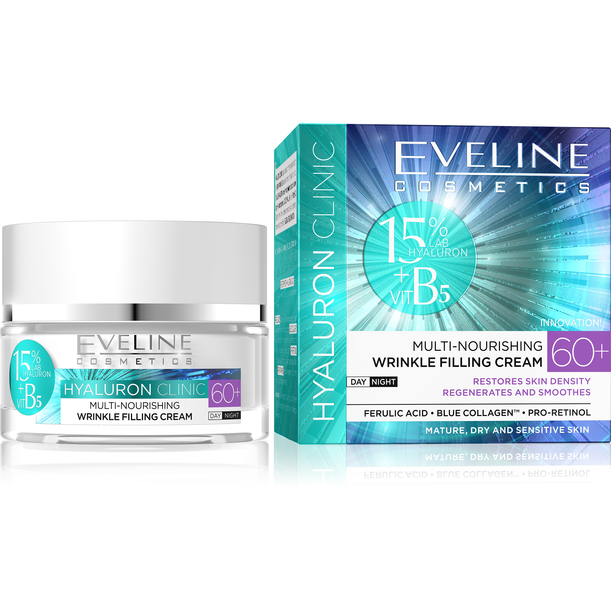 HYALURON CLINIC B5 Multi-Nourishing Wrinkle Filling Cream 60+ Day Night 50ml 1