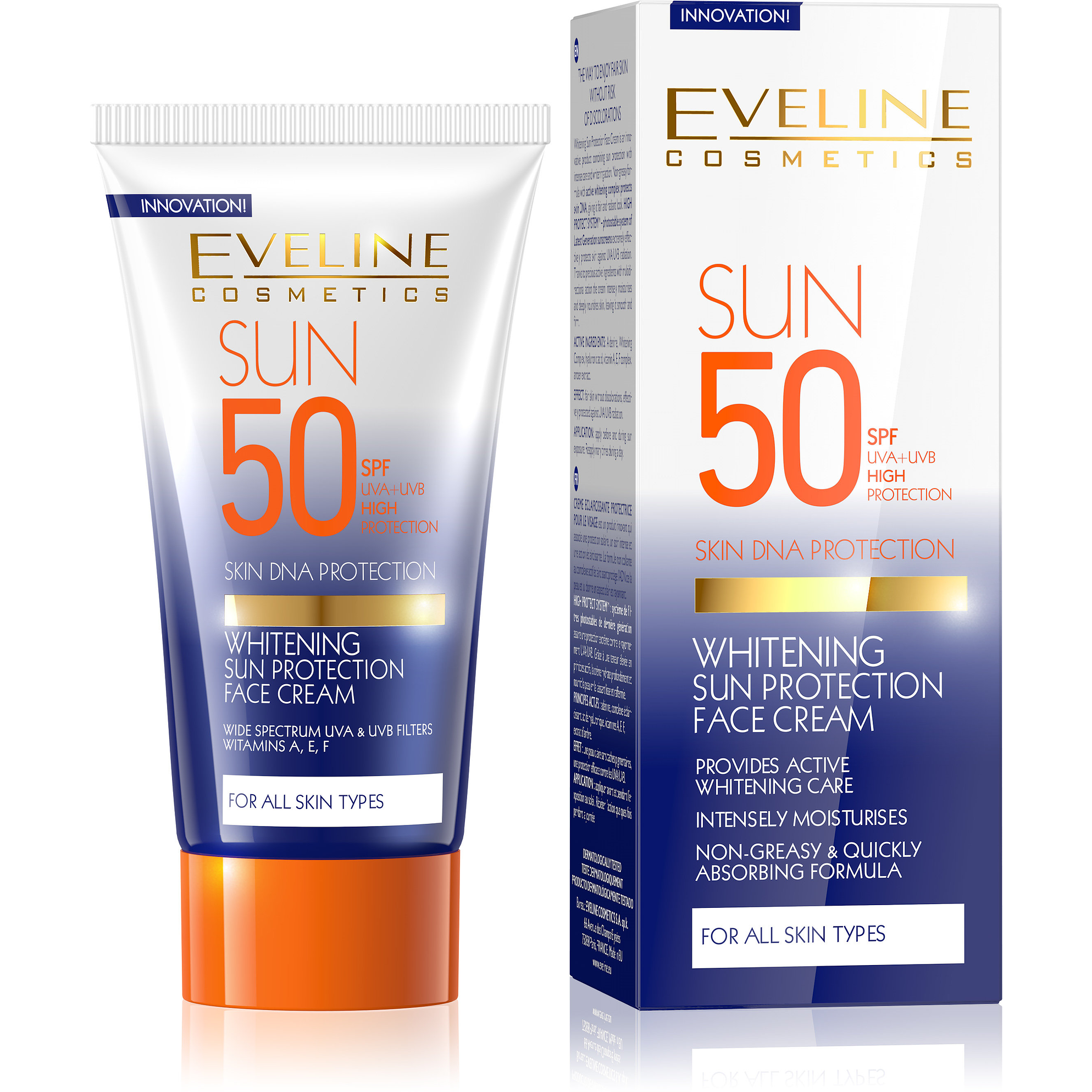 WHITENING Sun Protection Face Cream SPF 50 DNA Protection 50ml 1