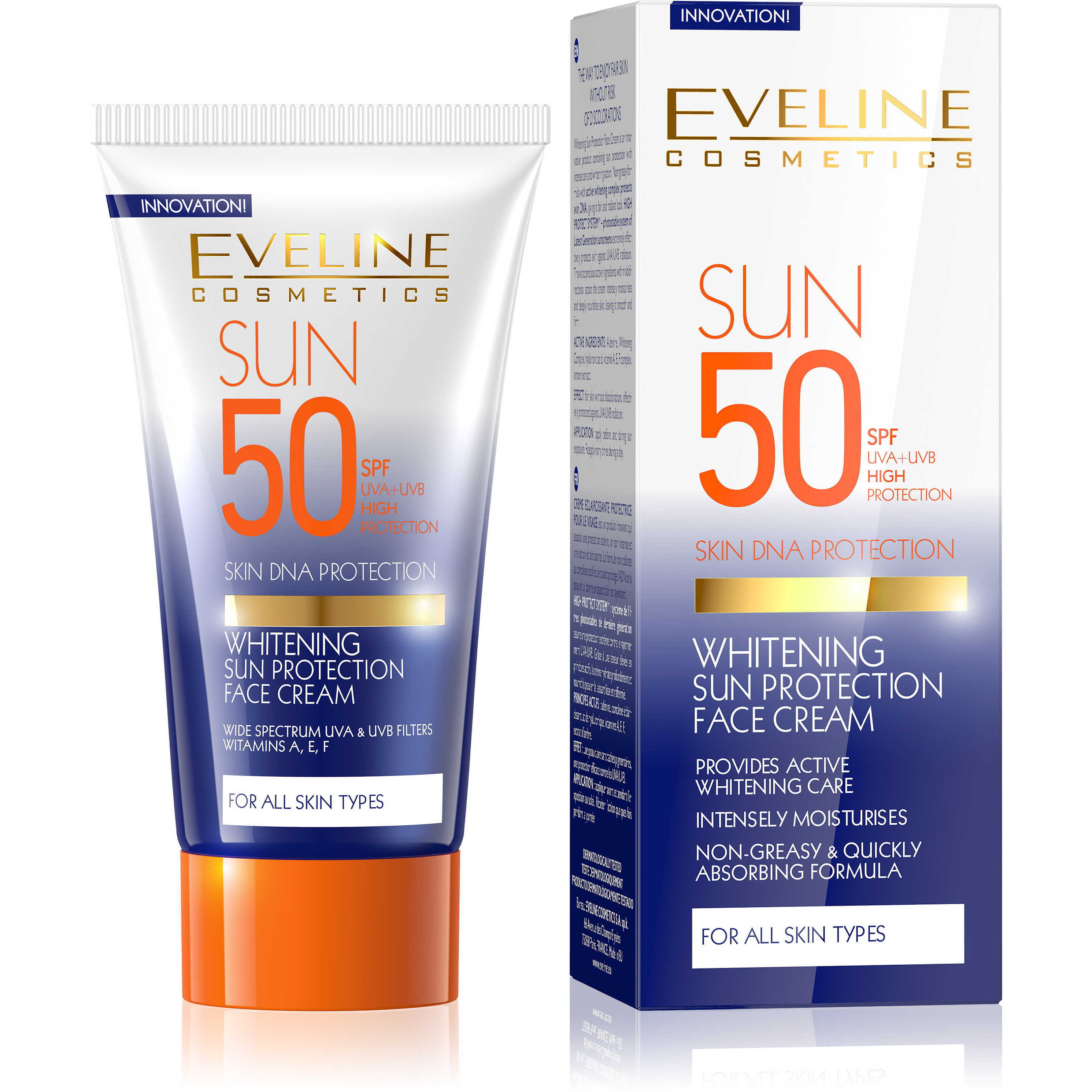 WHITENING Sun Protection Face Cream SPF 50 DNA Protection 50ml 1