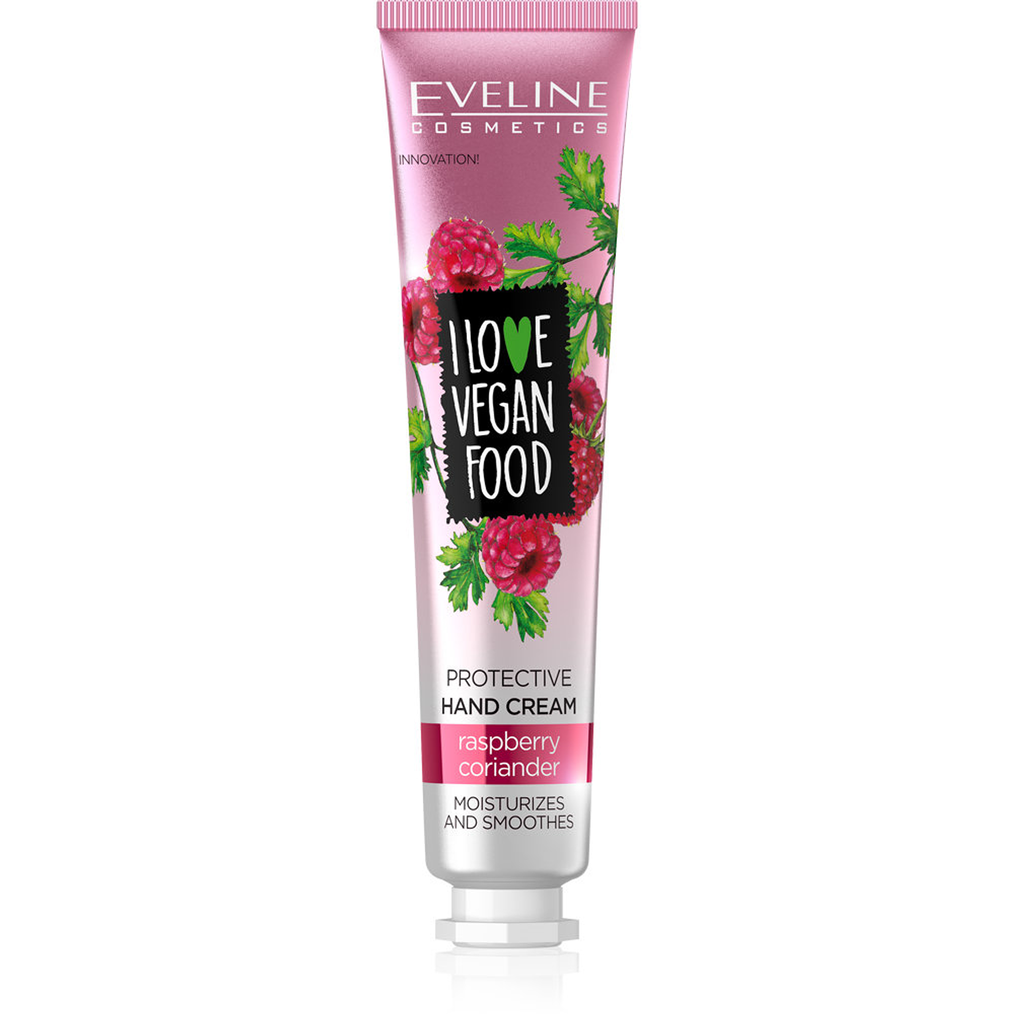 I LOVE VEGAN FOOD Protective Hand Cream Raspberry & Coriander 50ml 1