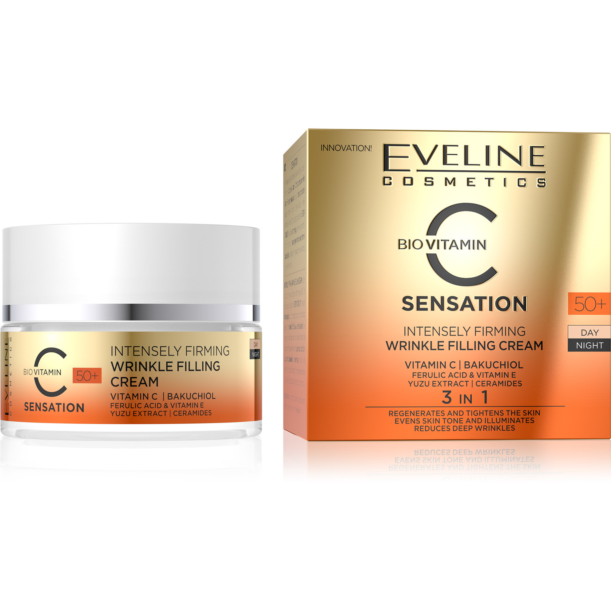 C SENSATION Anti-Wrinkle Cream 50+ Firming Wrinkle Filling 3in1 50ml 1