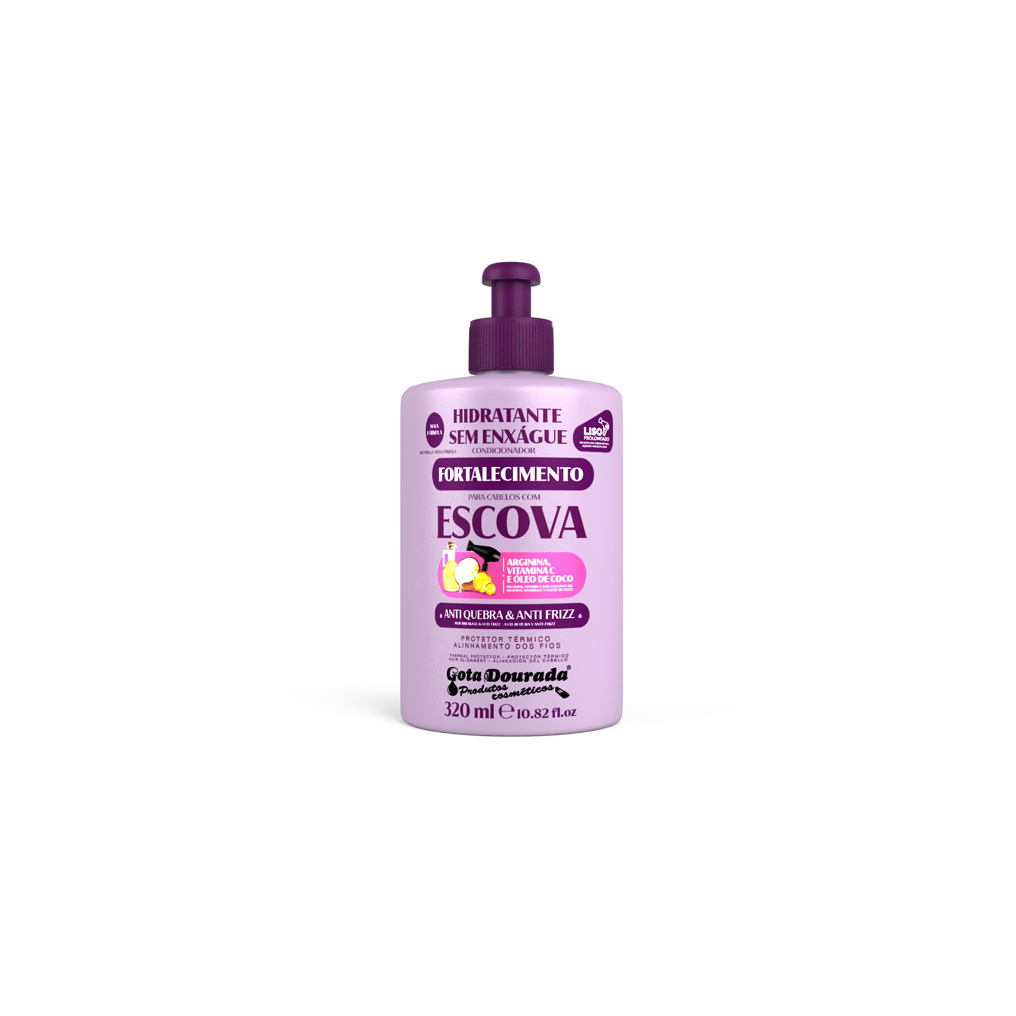 Hidratante Sem Enxágue Escova 320ml 1