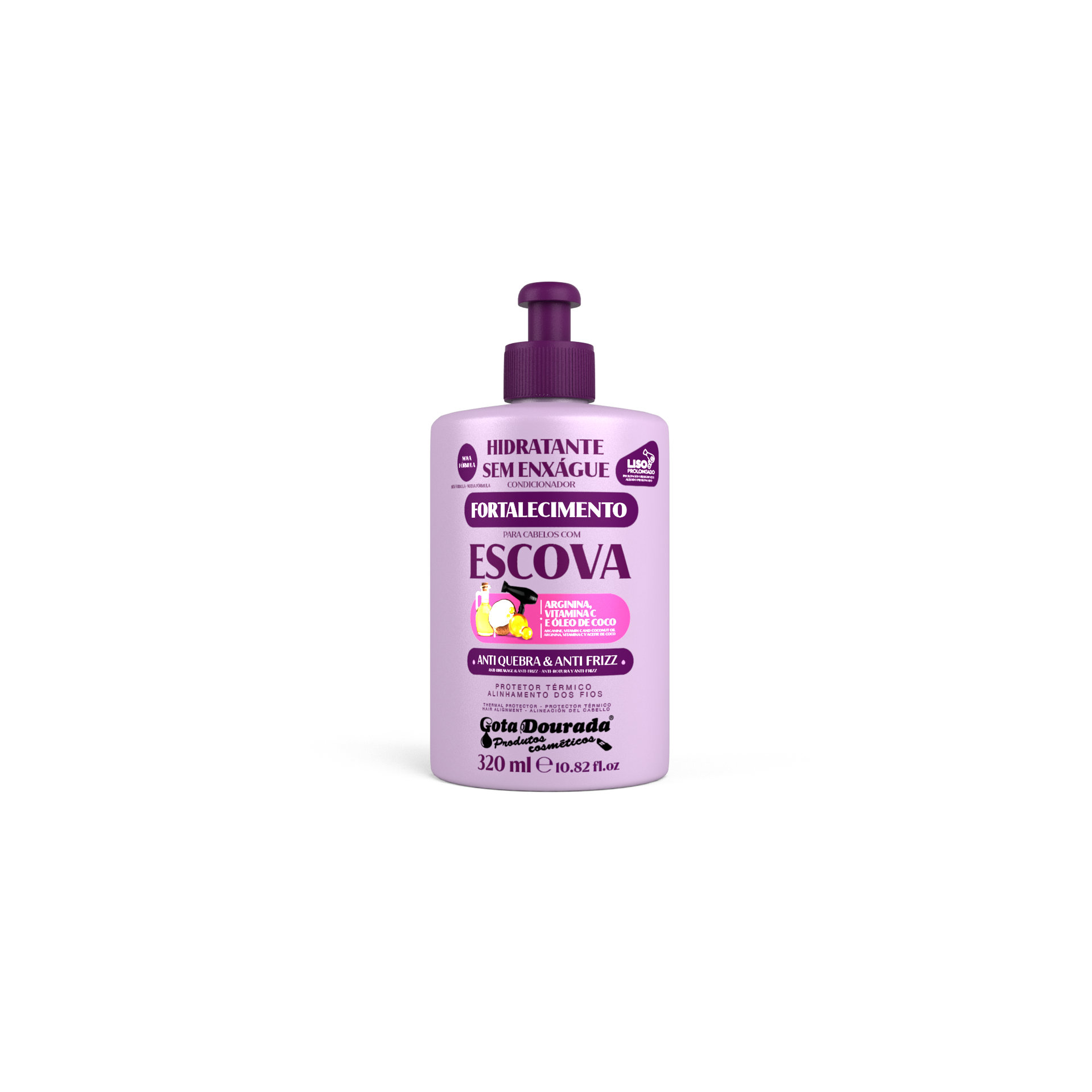 Hidratante Sem Enxágue Escova 320ml 1