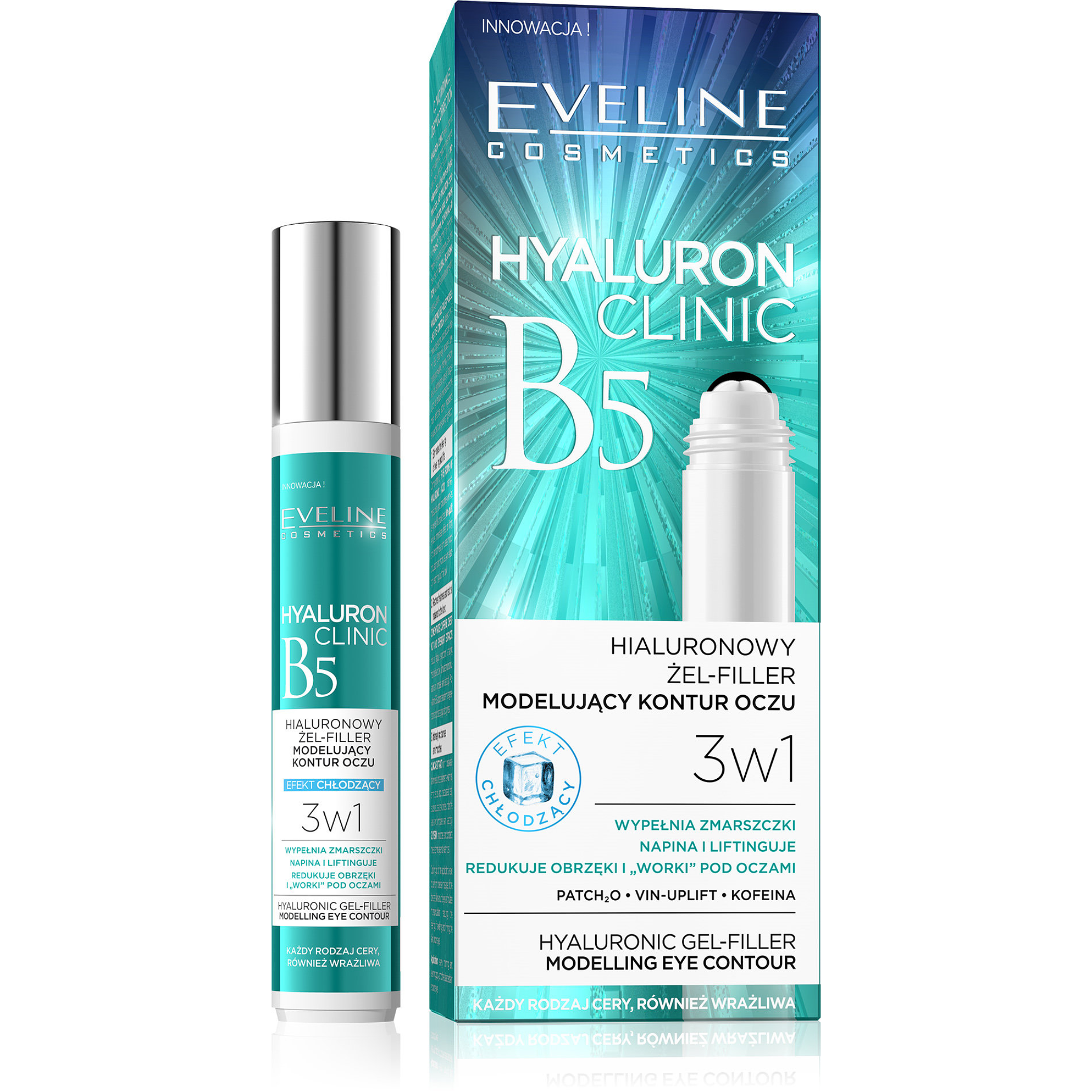HYALURON CLINIC B5 Hyaluronic Gel-Filler Modelling Eye Contour 15ml 1
