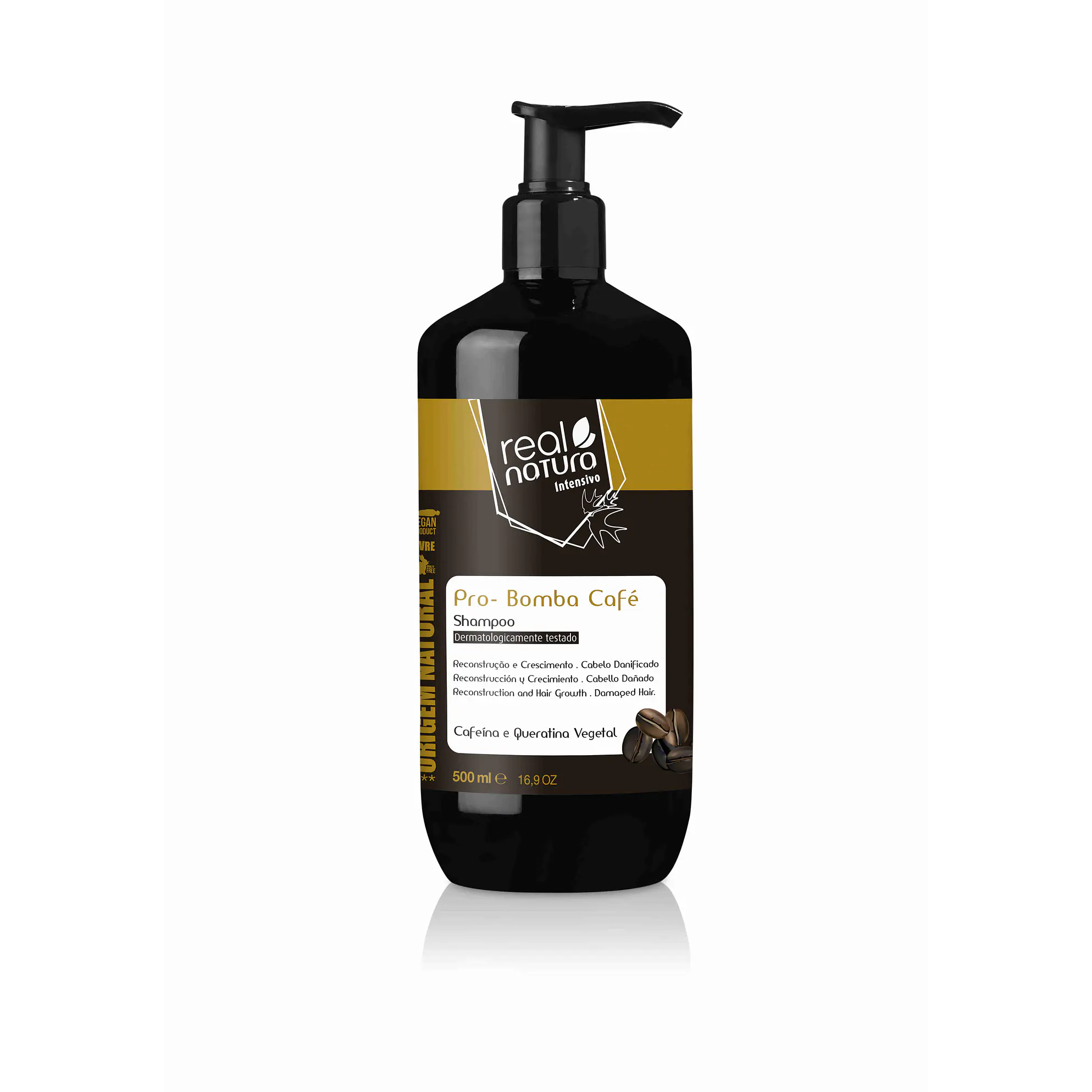  REAL NATURA SHAMPOO PRO-BOMBA CAFÉ 500ML  1