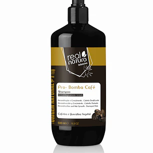  REAL NATURA SHAMPOO PRO-BOMBA CAFÉ 500ML 