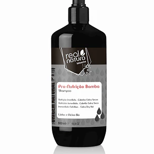  REAL NATURA SHAMPOO PRO-NUTRIÇÃO BOMBA 500ML 