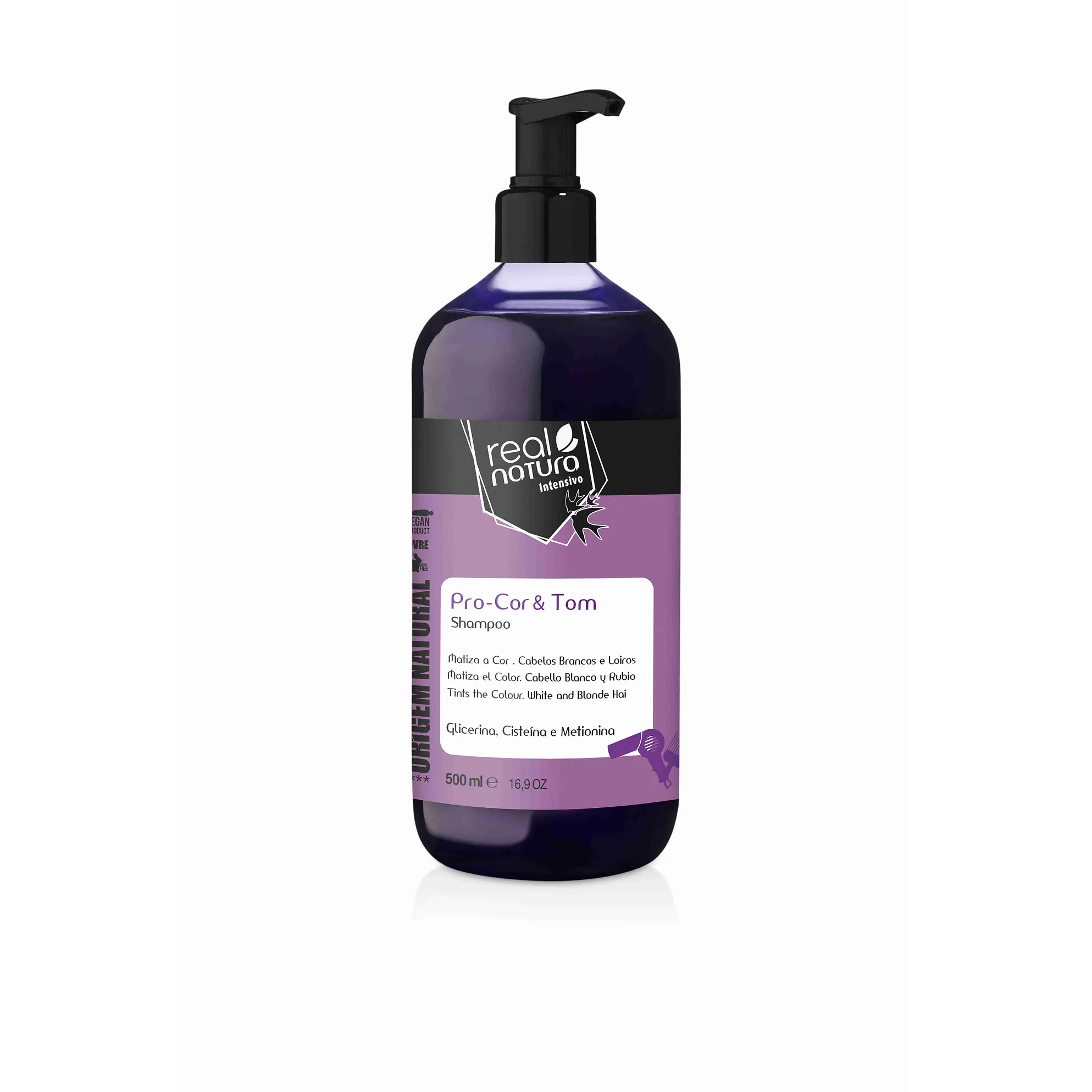 REAL NATURA SHAMPOO PRO-COR & TOM 500ML  1