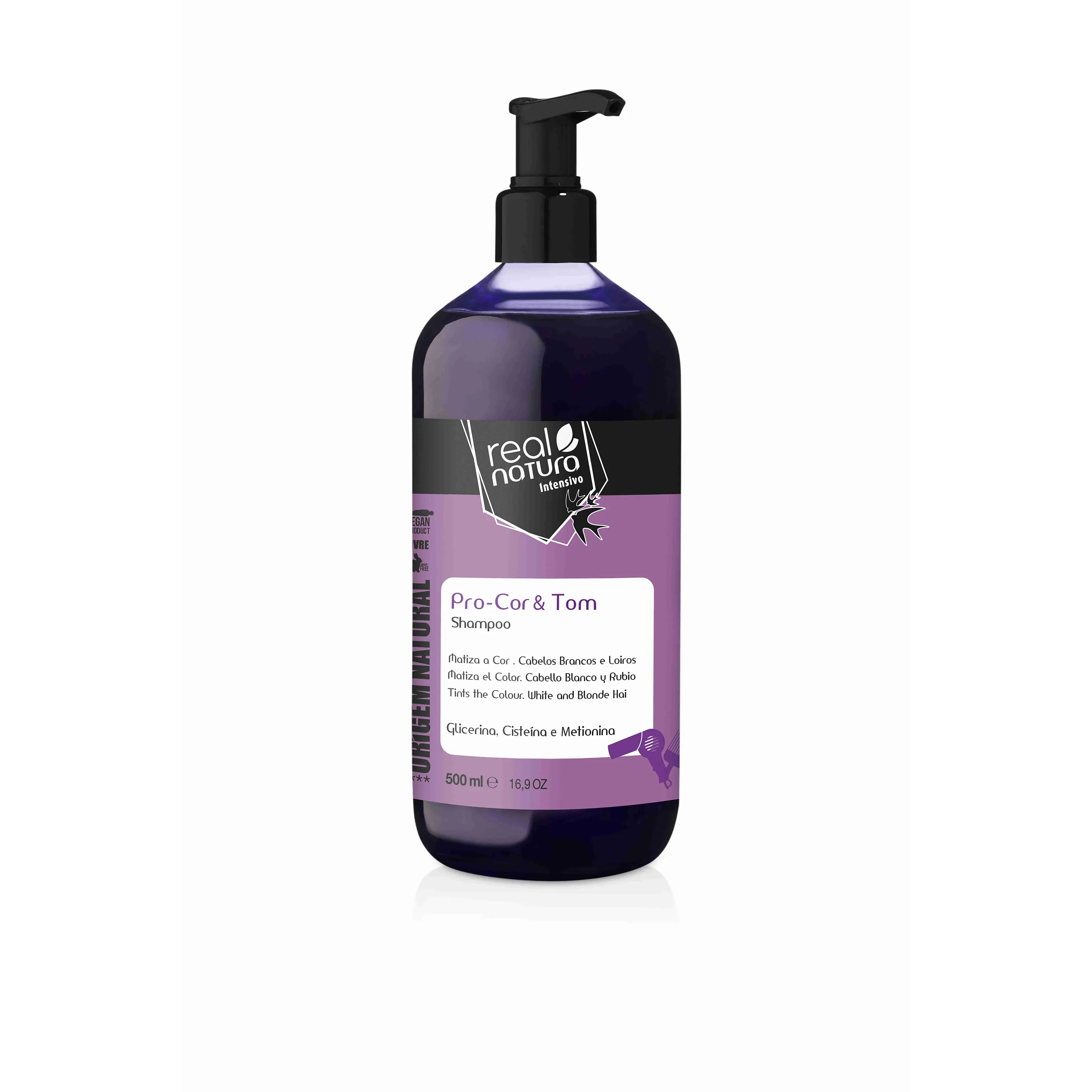 REAL NATURA SHAMPOO PRO-COR & TOM 500ML  1
