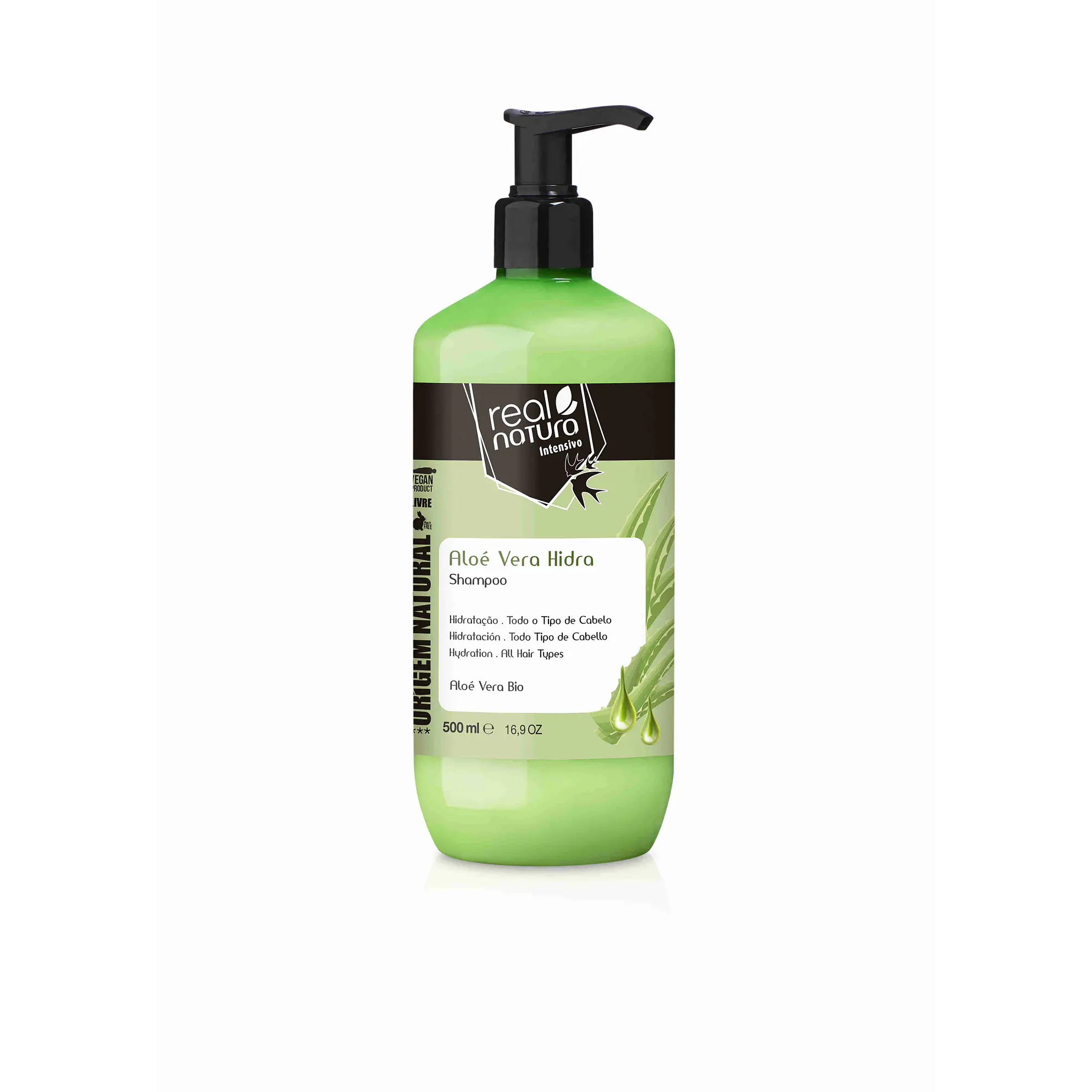 REAL NATURA SHAMPOO ALOÉ VERA HIDRA 500ML  1