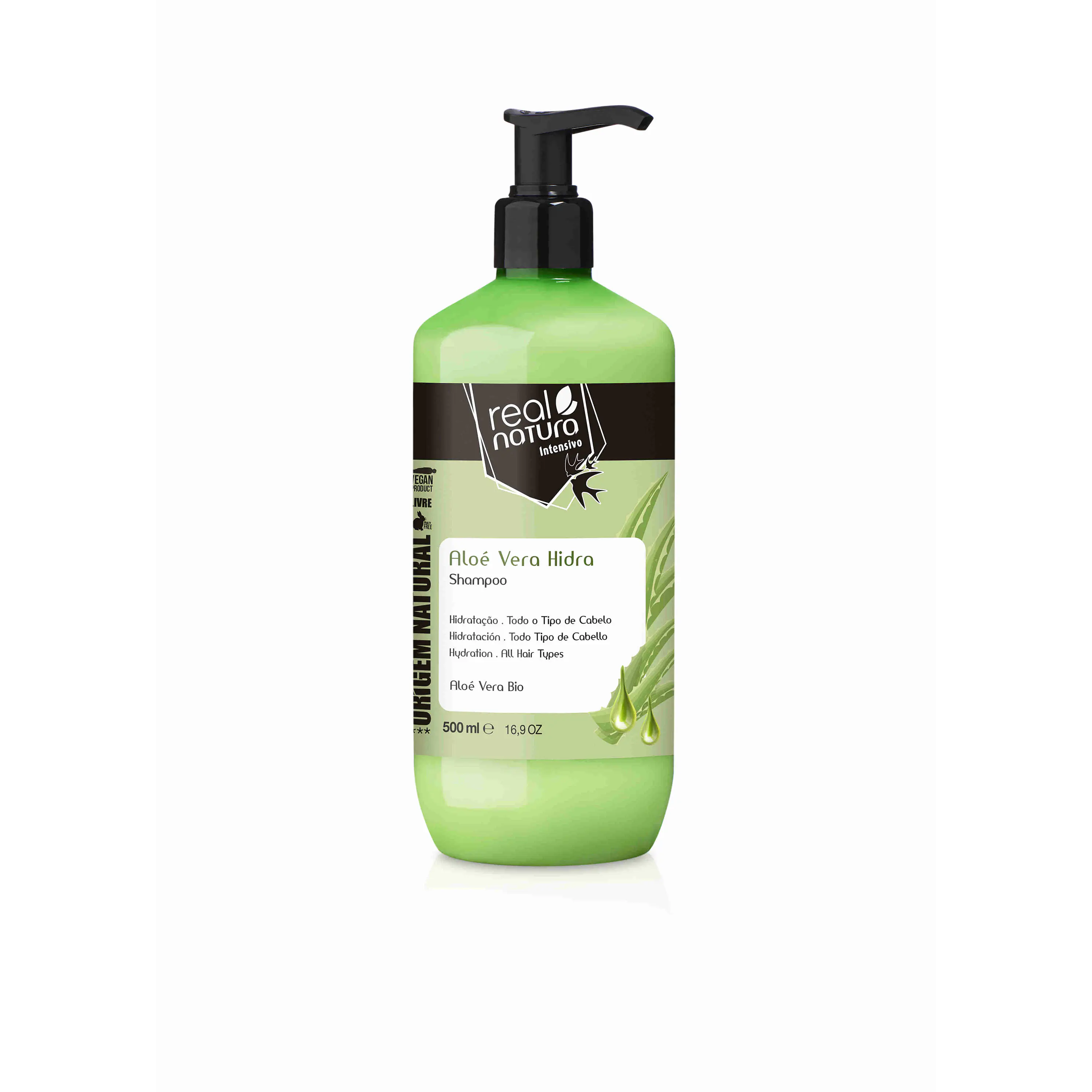 REAL NATURA SHAMPOO ALOÉ VERA HIDRA 500ML  1