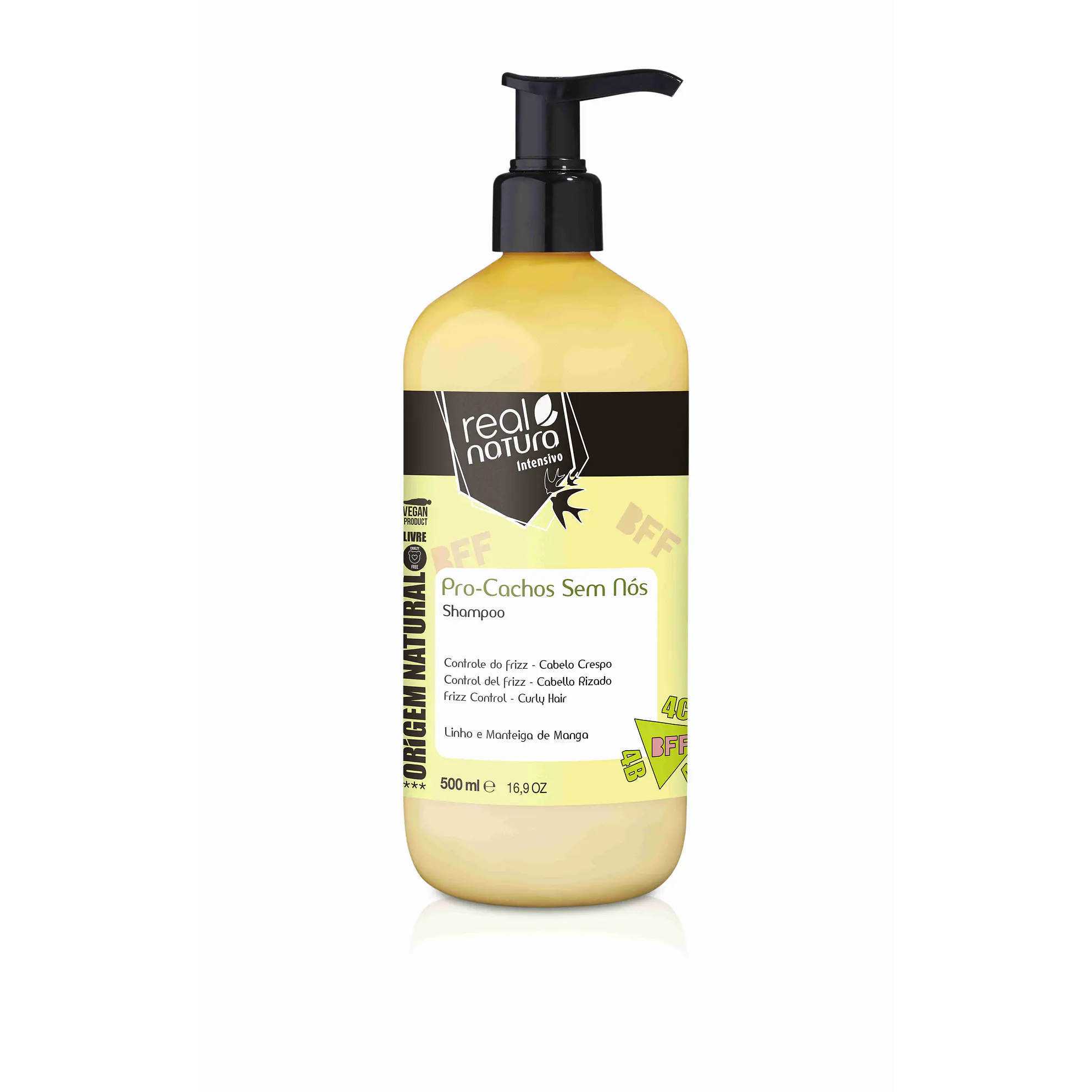REAL NATURA SHAMPOO PRO-CACHOS SEM NÓS 500ML  1