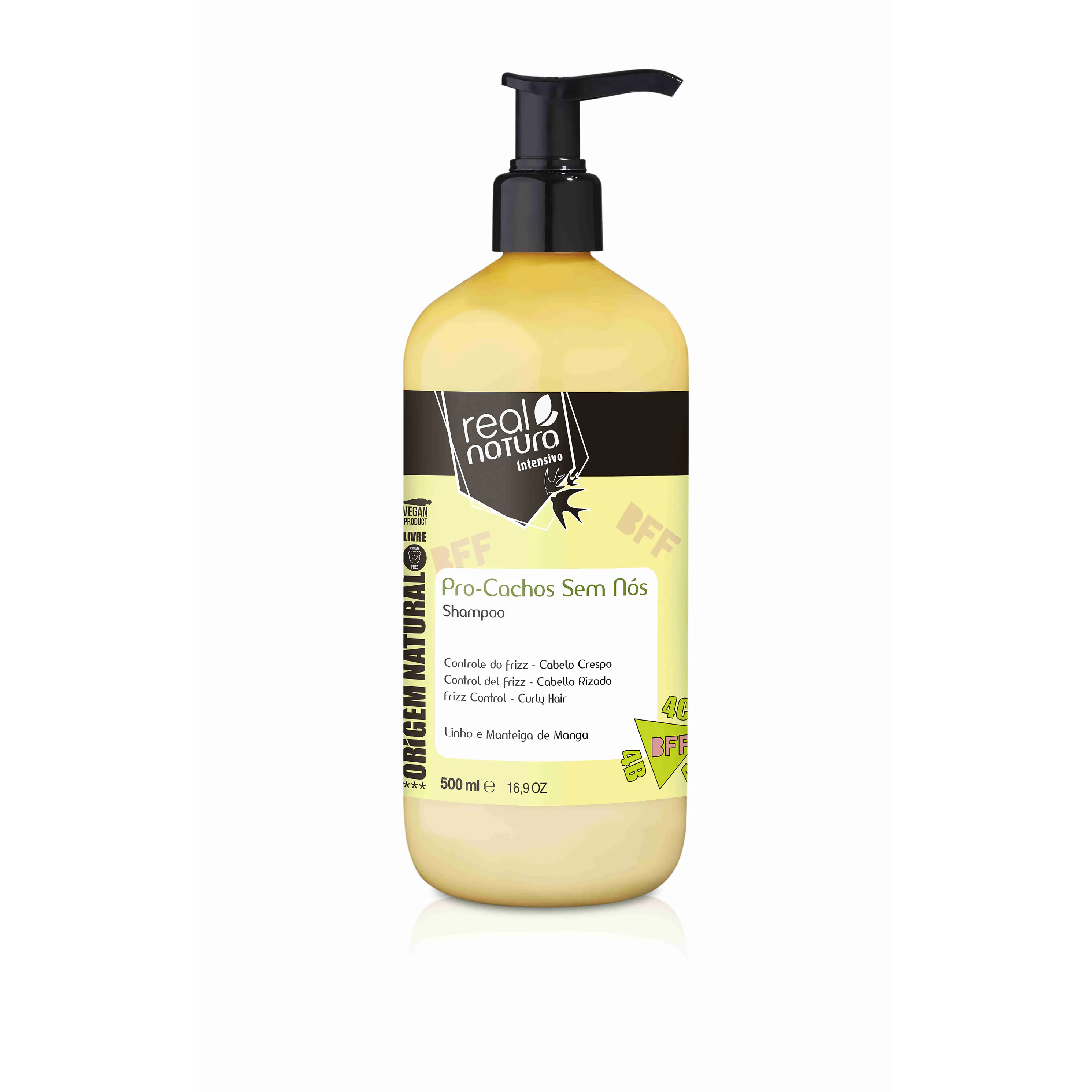 REAL NATURA SHAMPOO PRO-CACHOS SEM NÓS 500ML  1