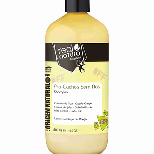 REAL NATURA SHAMPOO PRO-CACHOS SEM NÓS 500ML 