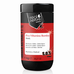 REAL NATURA MÁSCARA PRO-VITAMINA BOMBA 1KG 