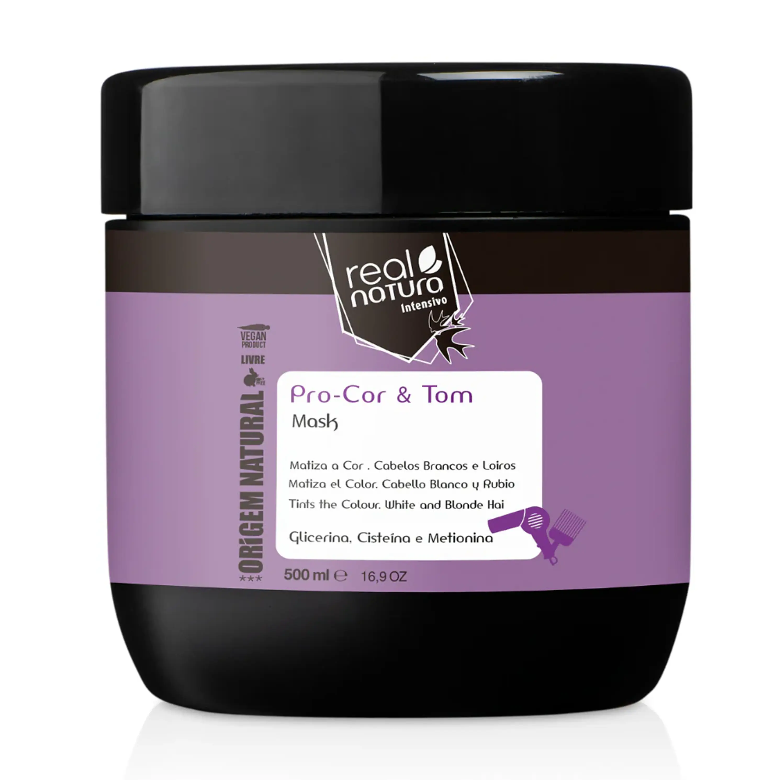 REAL NATURA MÁSCARA PRO COR & TOM MATIZADORA 500ML 1