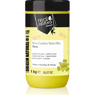REAL NATURA MÁSCARA PRO-CACHOS SEM NÓS 1KG 